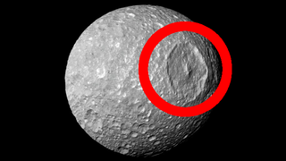 Illustration for article titled Does Saturn's 'Death Star' Moon Harbor A Hidden Ocean?